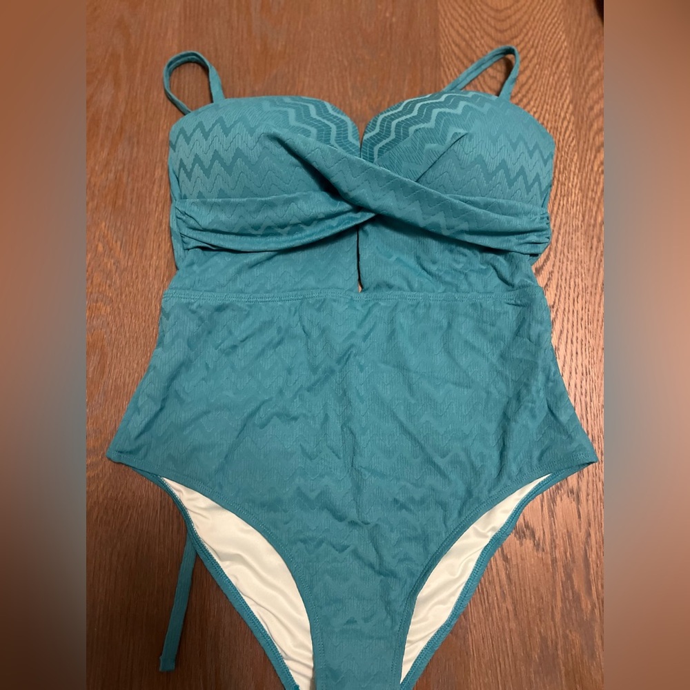 Cupshe Teal One Piece Swimsuit